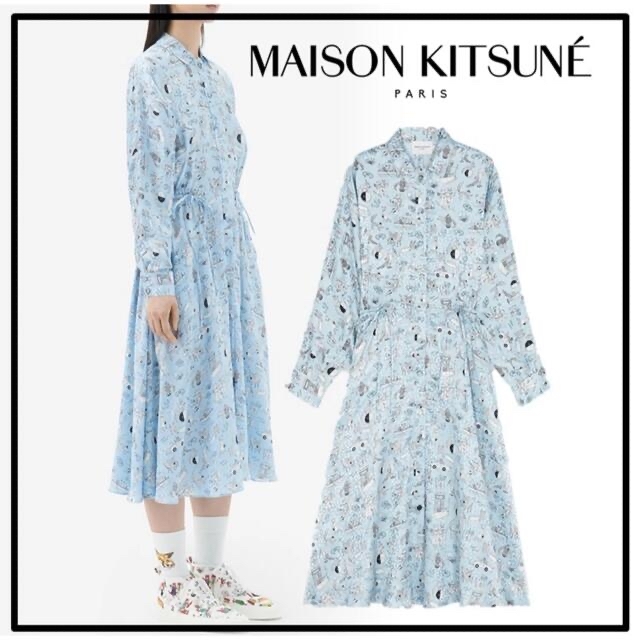 MAISONKITSUNEMAISON KITSUNE メゾンキツネ　シルクドレス