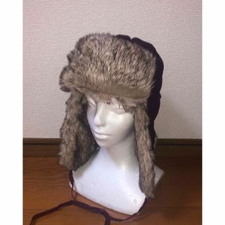 カンゴール(KANGOL)のM 新品 KANGOL トラッパーキャップ ロシア帽 ファー エンジ パープル(その他)