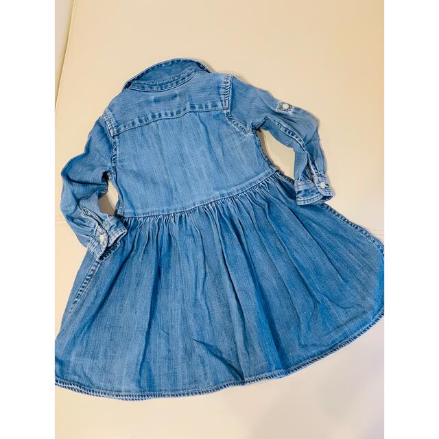 Ralph Lauren(ラルフローレン)のラルフローレン  デニム　ワンピース　12M キッズ/ベビー/マタニティのベビー服(~85cm)(ワンピース)の商品写真