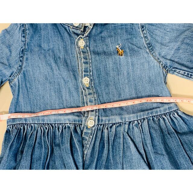 Ralph Lauren(ラルフローレン)のラルフローレン  デニム　ワンピース　12M キッズ/ベビー/マタニティのベビー服(~85cm)(ワンピース)の商品写真