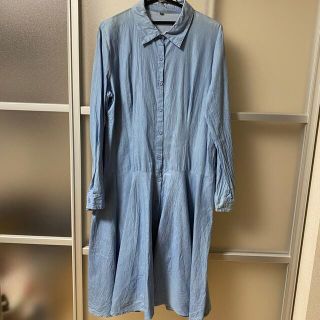 ザラ(ZARA)のシャツワンピース　ロングワンピース　zara gu uniqlo(ロングワンピース/マキシワンピース)