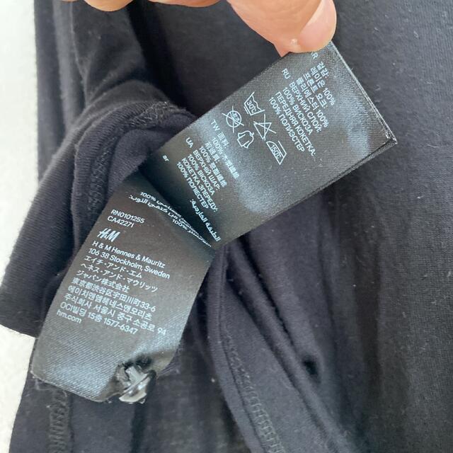 H&M(エイチアンドエム)のH&M エイチアンドエム　トップス　黒　XS チュニック　タンクトップ　袖なし レディースのトップス(カットソー(半袖/袖なし))の商品写真