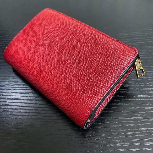 【極美品】COACH コーチ 二つ折り財布 red wallet ロゴ