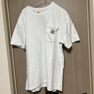カーハート(carhartt)のカーハート  Tシャツ　ポケット　S 白(Tシャツ/カットソー(半袖/袖なし))