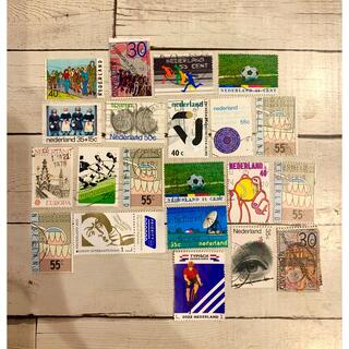オランダ　使用済み　切手　海外　古切手　21枚(使用済み切手/官製はがき)