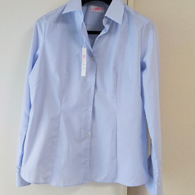 BE STELLA　サックスカラーシャツ（水色）　サイズLL レディースのトップス(シャツ/ブラウス(長袖/七分))の商品写真