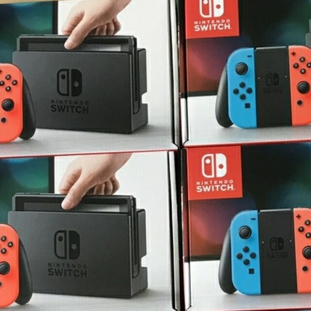 新品未開封　任天堂スイッチ　ネオン4台　コントローラー