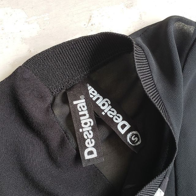 デシグアル Desigual ☆ 花柄 シフォン 半袖 ワンピース EUR S