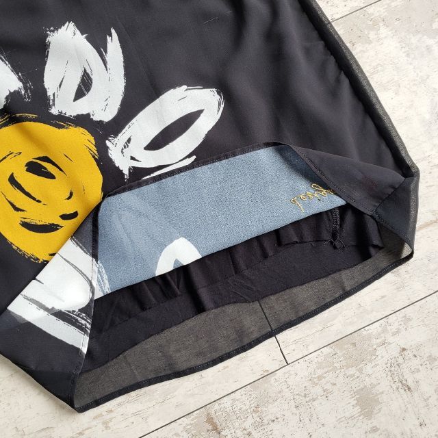 デシグアル Desigual ☆ 花柄 シフォン 半袖 ワンピース EUR S
