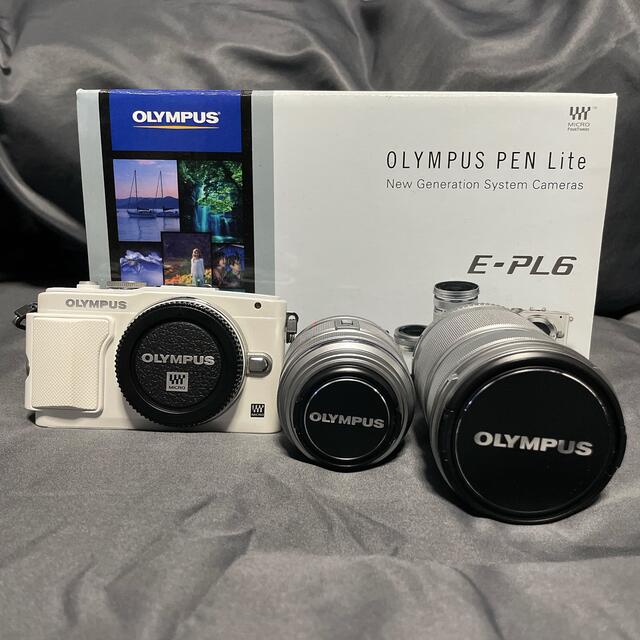 在庫あ特価】OLYMPUS - OLYMPUS E-PL6 ダブルズームキット Whiteの通販 ...