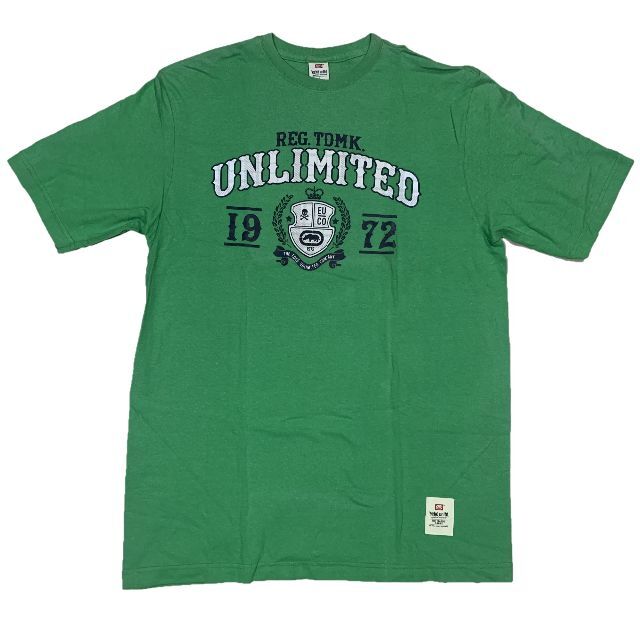 ECKŌ UNLTD（ECKO UNLTD）(エコーアンリミテッド)のエコー アンリミテッド 1972 ロゴプリント 半袖 Tシャツ グリーン L メンズのトップス(Tシャツ/カットソー(半袖/袖なし))の商品写真