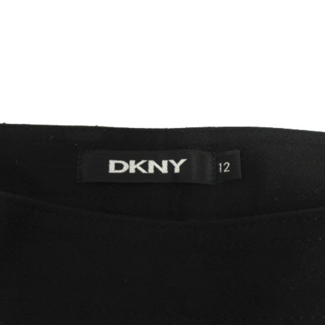 DKNY(ダナキャランニューヨーク)のダナキャランニューヨーク DKNY パンツ ストレート ストレッチ 黒 12 レディースのパンツ(その他)の商品写真