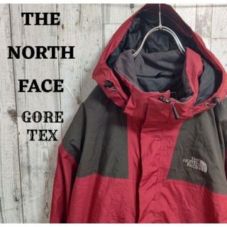 ザノースフェイス(THE NORTH FACE)のUS規格ノースフェイスマウンテンパーカーナイロンジャケットゴアテックスレッド古着(ナイロンジャケット)