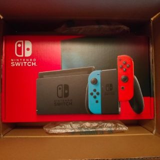 ニンテンドースイッチ(Nintendo Switch)の「Nintendo Switch JOY-CON(L) ネオンブルー/(R) ネ(家庭用ゲーム機本体)