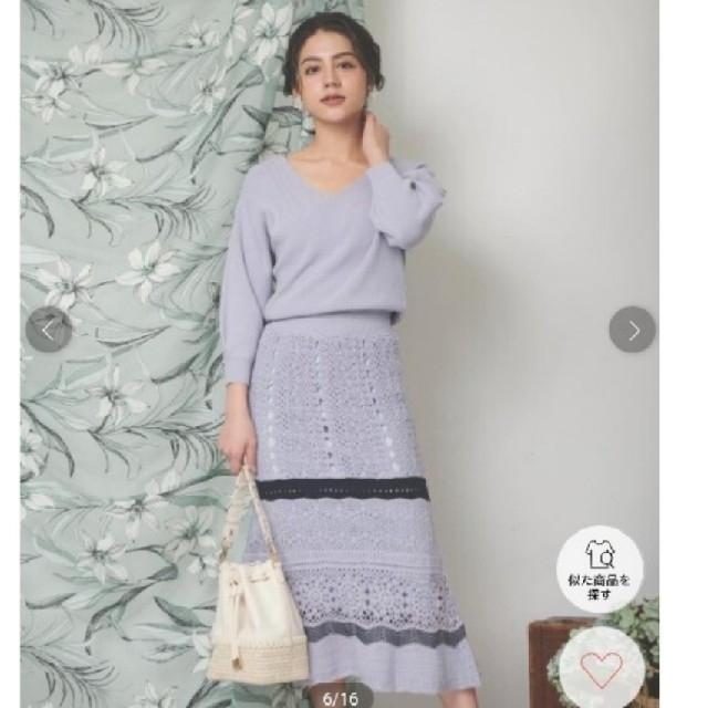 本日限定値下げ★新品美品♡美人百花andGIRL5月号掲載レース編ニットワンピ