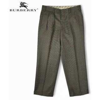 バーバリー(BURBERRY)の90s Burberrys バーバリー ツータック スラックス パンツ ダブル(スラックス)