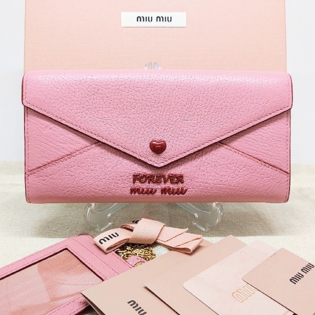 【新品】miumiu♡ラブレター長財布 ブラック フォーエバー