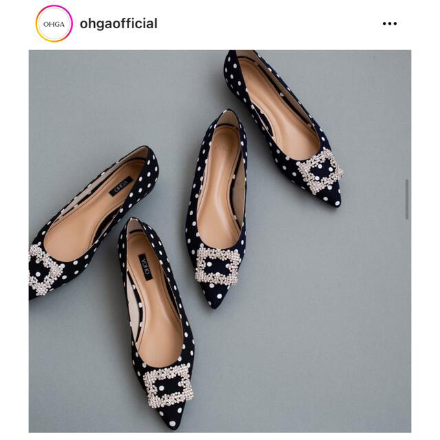新品⭐︎OHGA BIJOU SANDAL ブラックM-