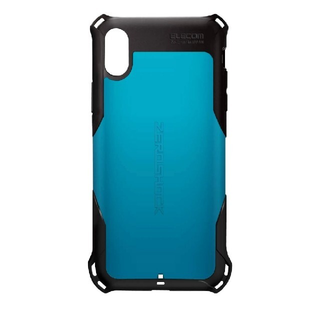 ELECOM(エレコム)の⑰ iPhone XR ZEROSHOCK スタンダード ブルー PM-A スマホ/家電/カメラのスマホアクセサリー(モバイルケース/カバー)の商品写真