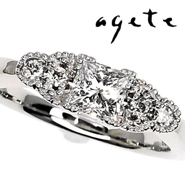 agete - アガット agete Pt ダイヤモンド リング 0.250ct