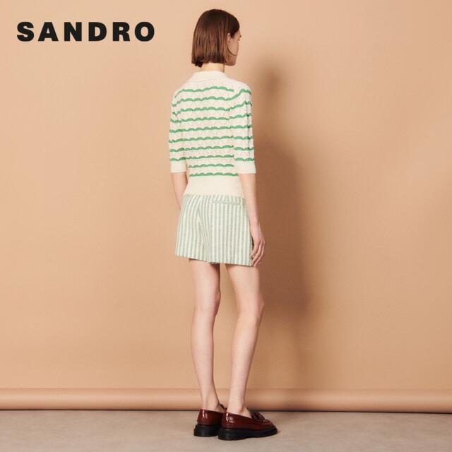 Sandro - ❤️Sandro 2022新作 新品 ボーダーカットソー 綺麗 ー上品 ...