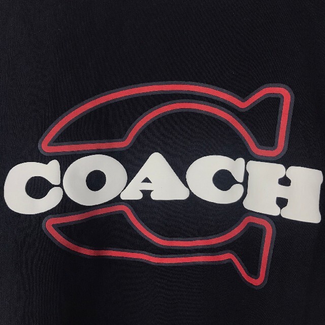 COACH(コーチ)の美品 コーチ 半袖Tシャツ ネイビー サイズS メンズのトップス(Tシャツ/カットソー(半袖/袖なし))の商品写真