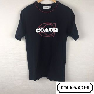 コーチ(COACH)の美品 コーチ 半袖Tシャツ ネイビー サイズS(Tシャツ/カットソー(半袖/袖なし))