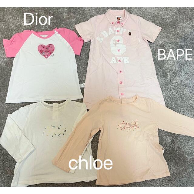 baby Dior(ベビーディオール)の美品  まとめ売り　100 キッズ/ベビー/マタニティのキッズ服女の子用(90cm~)(Tシャツ/カットソー)の商品写真