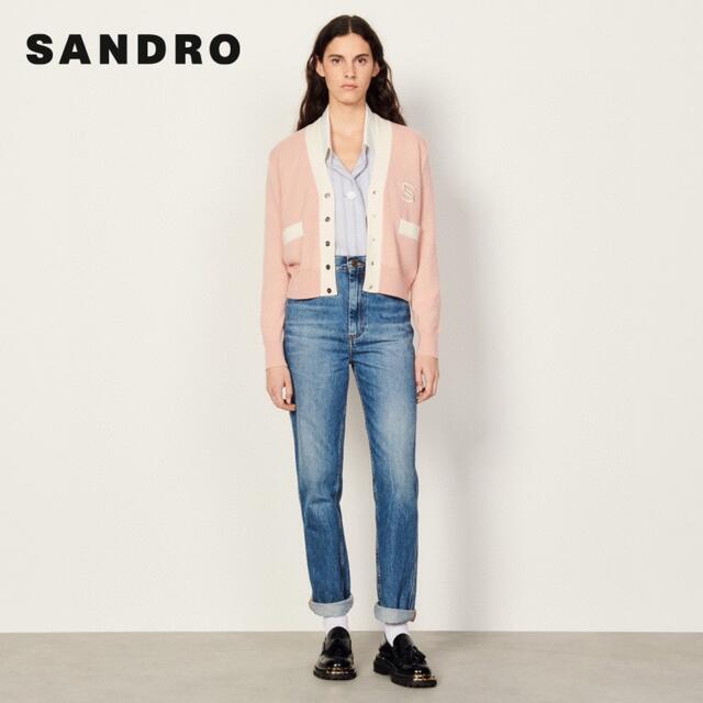 ❤️Sandro  2022新作　新品　ピンクニットカーディガン　綺麗　ー上品