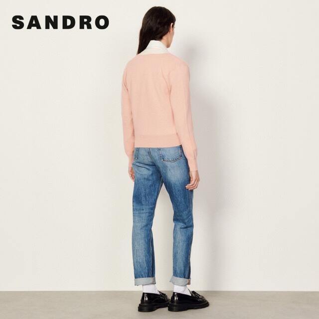 ❤️Sandro  2022新作　新品　ピンクニットカーディガン　綺麗　ー上品 1