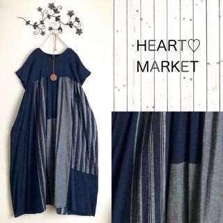 ハートマーケット(Heart Market)の新品Heart Marketゆったりパッチワーク風ワンピース＊SM2 08Mab(ロングワンピース/マキシワンピース)