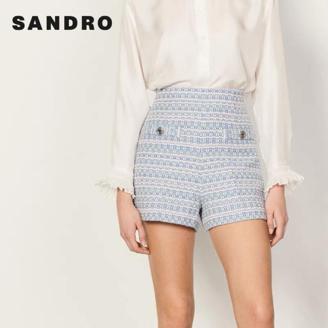 Sandro - ❤️Sandro 2022新作 新品 ブルーショートパンツ 綺麗 ー上品 