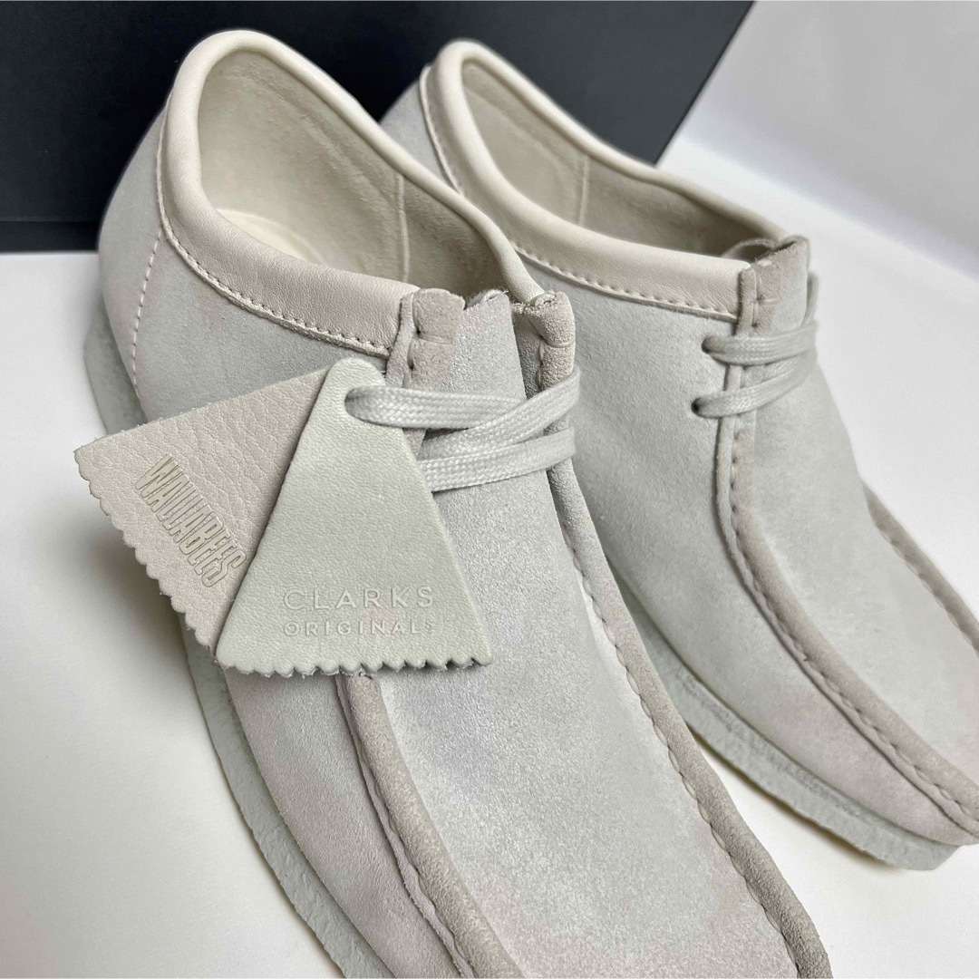 クラークス オリジナルス Wallabee ワラビー ロー Clarks 白-