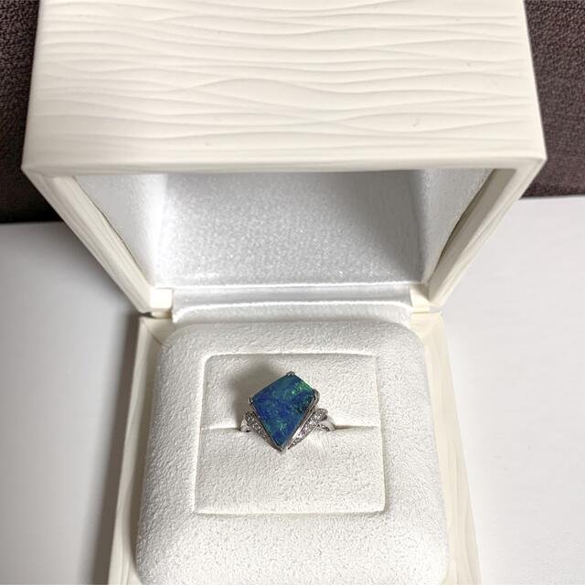 MIKIMOTO(ミキモト)の【美品】ミキモトボルダーオパール4.39ct pt900約7.5号 レディースのアクセサリー(リング(指輪))の商品写真