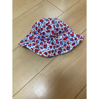 プチバトー(PETIT BATEAU)のプチバトー　花柄帽子　81cm(帽子)