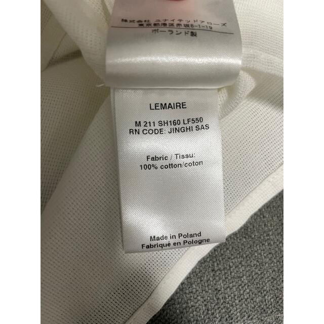 シャツ LEMAIRE ルメール オープンカラーシャツ ホワイト サイズ48