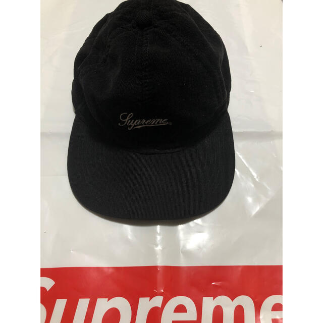 supreme corduroy camp cap キャップ 帽子 黒 | フリマアプリ ラクマ