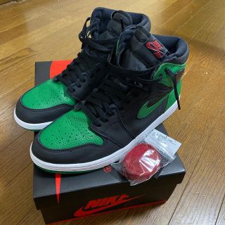 ナイキ(NIKE)のNIKE AIRJORDAN 1 RETRO HIGH PINE GREEN  (スニーカー)