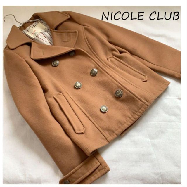 NICOLE CLUB - 古着☆NICOLE CLUB サイズ38 ショート ピーコートの通販