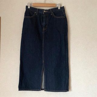 アズールバイマウジー(AZUL by moussy)のデニムスカート(ひざ丈スカート)