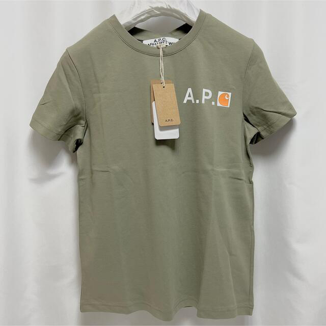 【新品】A.P.C.×Carhart2020グレーTシャツアーペーセーカーハート