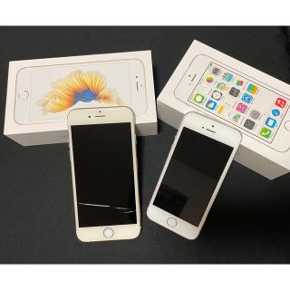 アイフォーン(iPhone)のApple アイフォンiPhone6S 5S 2台セット　SIMフリー(スマートフォン本体)