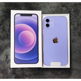 アイフォーン(iPhone)のiPhone12 64GB Purple SIMロック解除済み(スマートフォン本体)