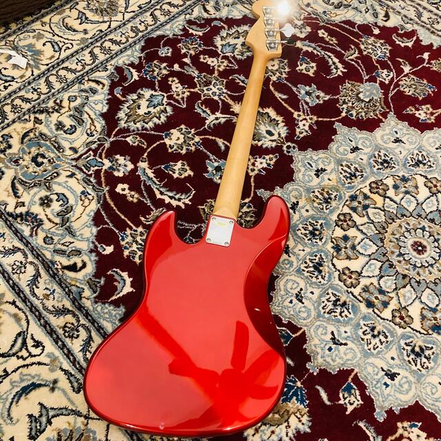 Fender(フェンダー)の【美品】BUSKER'S ジャズベース　エレキベース　レッド 楽器のベース(エレキベース)の商品写真