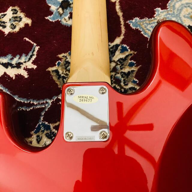 Fender(フェンダー)の【美品】BUSKER'S ジャズベース　エレキベース　レッド 楽器のベース(エレキベース)の商品写真