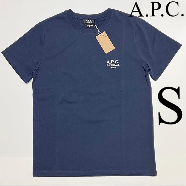 A.P.C. アーペーセー Raymond Tシャツ APC 胸 刺繍 ロゴ 紺