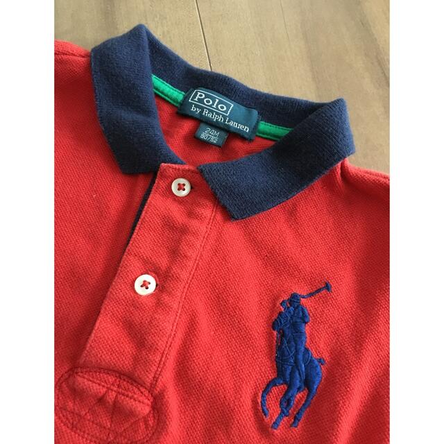 POLO RALPH LAUREN(ポロラルフローレン)の【美品！】ラルフローレン ポロシャツ 90cm キッズ/ベビー/マタニティのキッズ服男の子用(90cm~)(Tシャツ/カットソー)の商品写真