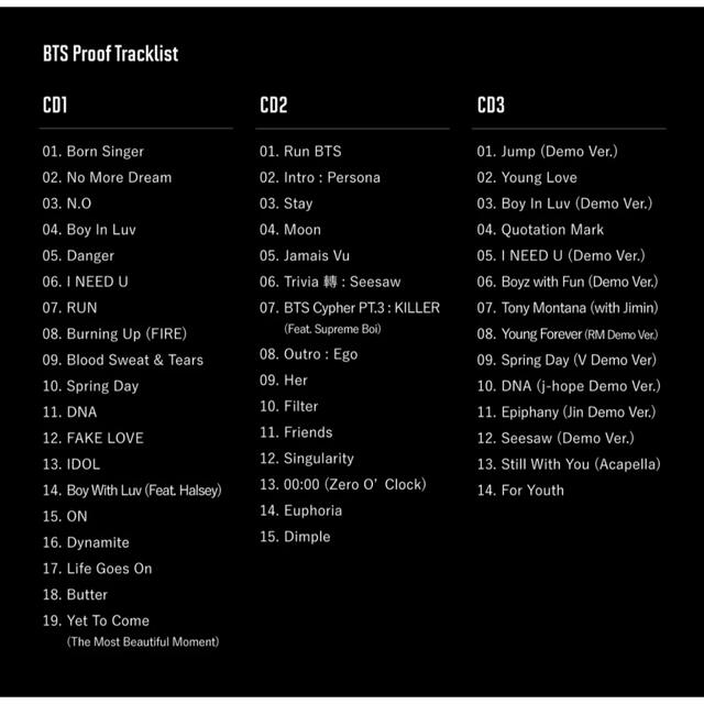 防弾少年団(BTS)(ボウダンショウネンダン)のBTS PROOF アルバム コンパクトエディション ランダムなし エンタメ/ホビーのCD(K-POP/アジア)の商品写真