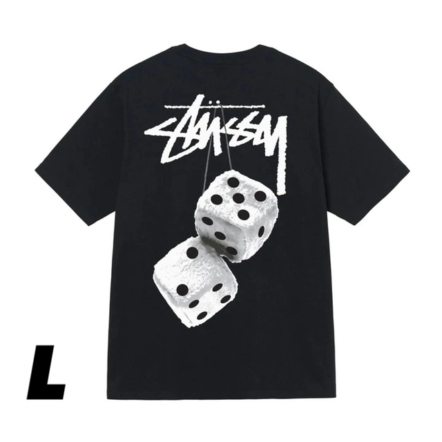 STUSSY(ステューシー)のstussyダイスT  黒 L メンズのトップス(Tシャツ/カットソー(半袖/袖なし))の商品写真