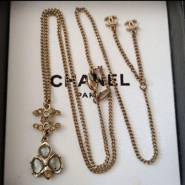 852☆　素敵♡　CHANEL　シャネル　ココマーク　ネックレス　ビジュー